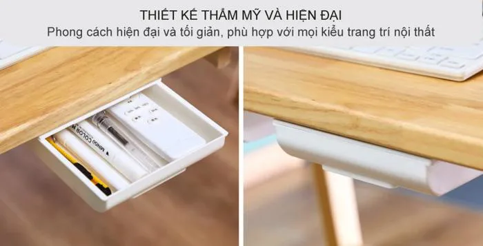 Ngăn kéo dưới bàn 25.5x20 cm gắn bàn làm việc hộc bàn rời văn phòng