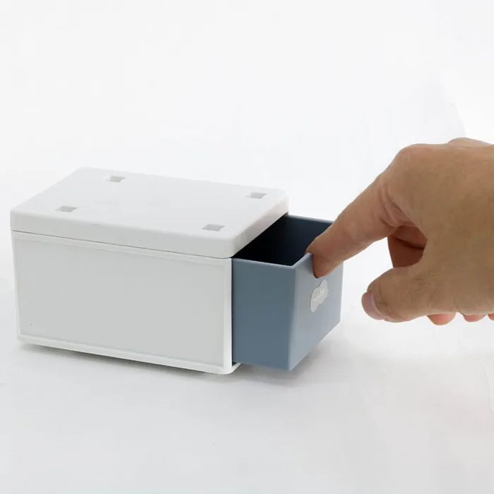 Hộp đựng văn phòng phẩm Nhật Bản có ngăn kéo 7x10cm