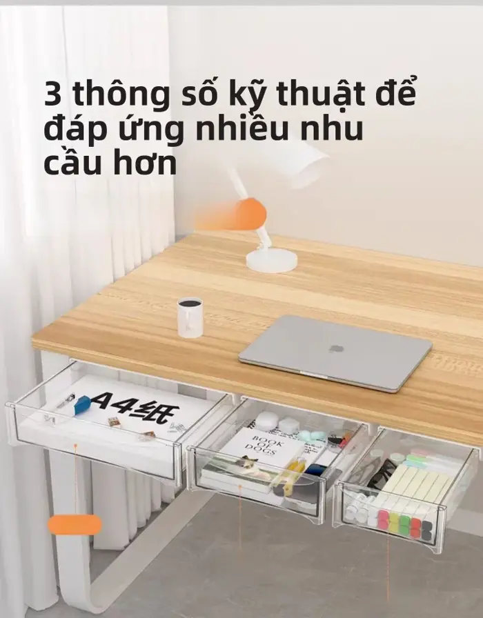 Hộp Đựng Đồ Dưới Bàn Làm Việc Có Ngăn Kéo Đồ Dùng Văn Phòng Phẩm Đồ