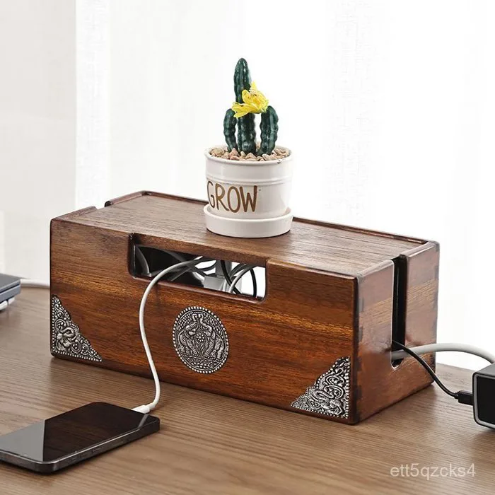 Hộp quản lý dây điện để bàn decor che ổ cắm gọn gàng tinh tế bền đẹp tiện  dụng | Shopee Việt Nam