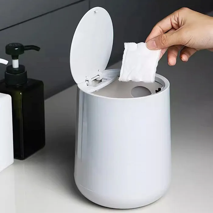 Thùng rác mini để bàn nắp nhấn 4 lít YH754 | Flexhouse VN