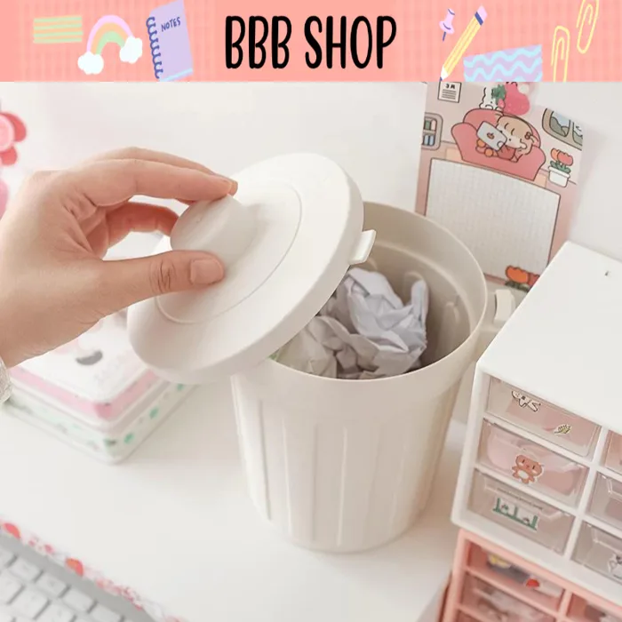 Thùng Rác/Hộp Đựng Rác Đồ Dùng Học Tập Mini Để Bàn - Đơn Giản - Dành Cho  Sinh Viên Ký Túc Xá