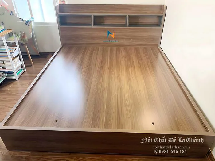 Giường Kệ [Đầu Cao Có Kệ Trang Trí Để Đồ] - Nội thất Đê La Thành