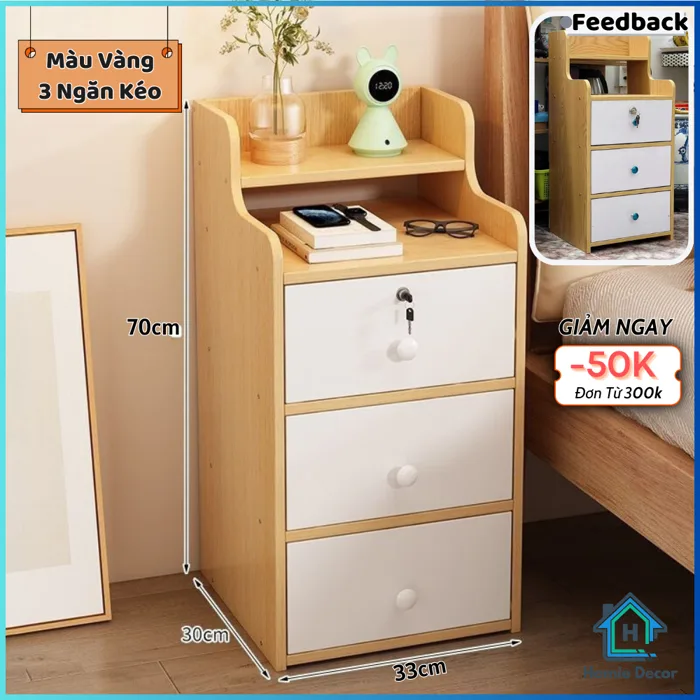 Tủ đầu giường có khóa, kệ để đầu giường, tab đầu giường decor, táp đầu  giường - Homie Decor | Shopee Việt Nam