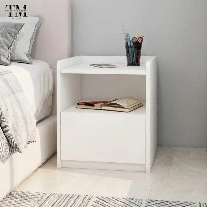 Tủ Đầu Giường Tab Đầu Giường 1 Ngăn Kéo Tích Hợp Kệ Decor Gỗ MDF Dày 17mm  Thanh Mộc HCM | Shopee Việt Nam