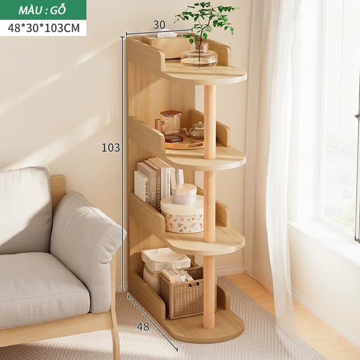 Kệ đầu giường gỗ thiết kế mới - kệ để đồ decor sofa đa năng, kệ trang trí  phòng ngủ, phòng khách - ZiHa