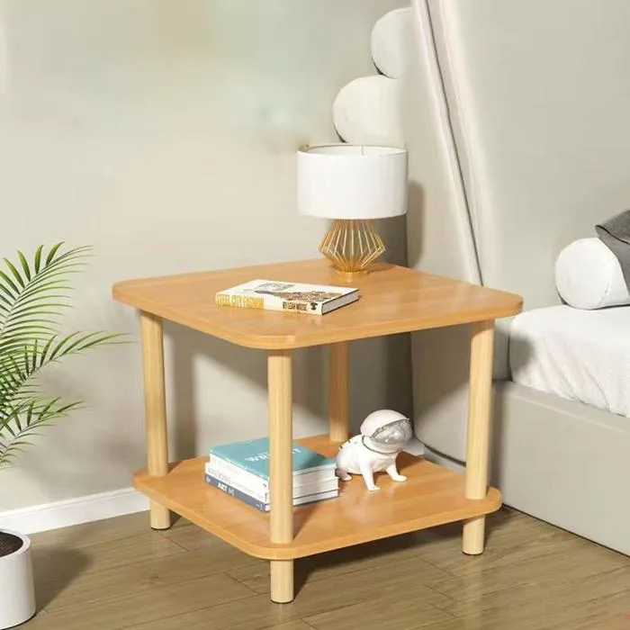 Tab đầu giường, bàn trà bàn cafe 2 tầng phòng cách Hàn Quốc để decor trang  trí BT-