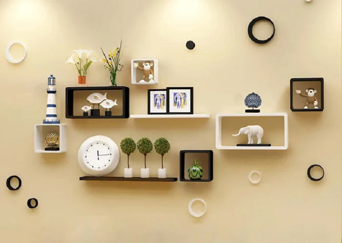 Kệ gỗ treo tường Deco KH07