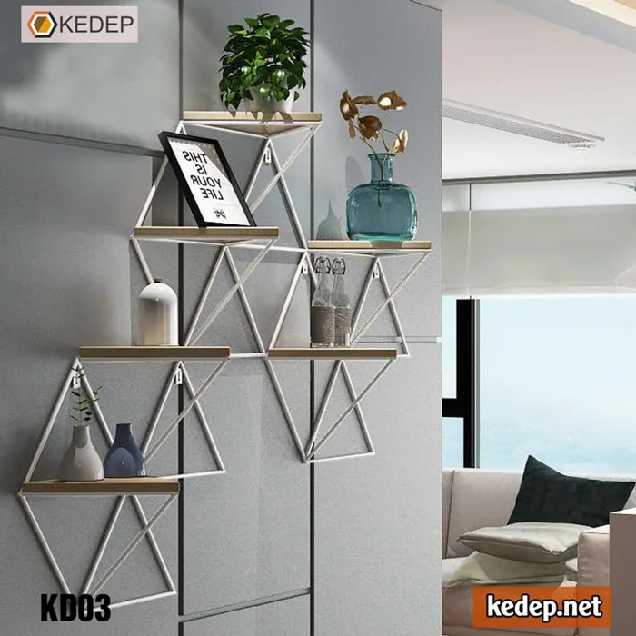 Kệ Trang Trí Treo Tường Decor KD03 | Kệ Đẹp