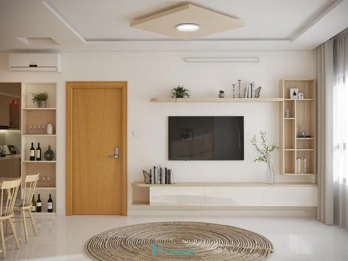 101+ Mẫu kệ gỗ trang trí phòng khách đẹp, tiện nghi nhất