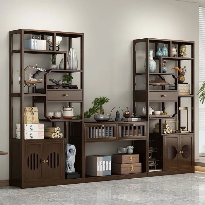 Kệ tủ trang trí decor phòng khách, làm vách ngăn, decor phòng chất liệu gỗ  tre bền đẹp cao 173cm | Shopee Việt Nam