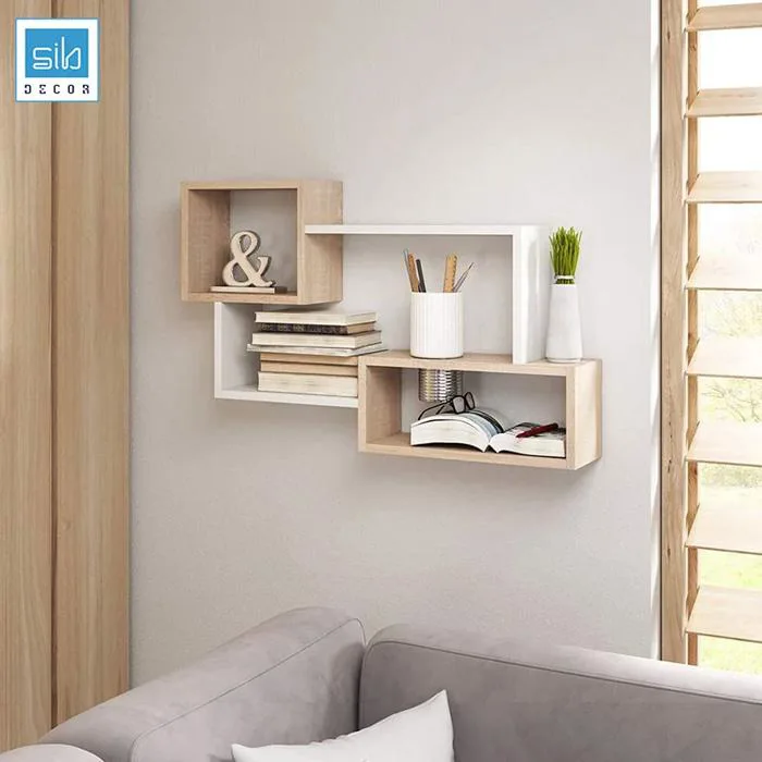 Kệ Gỗ Trang Trí Treo Tường Đơn Giản Mà Đẹp SIB Decor KT415