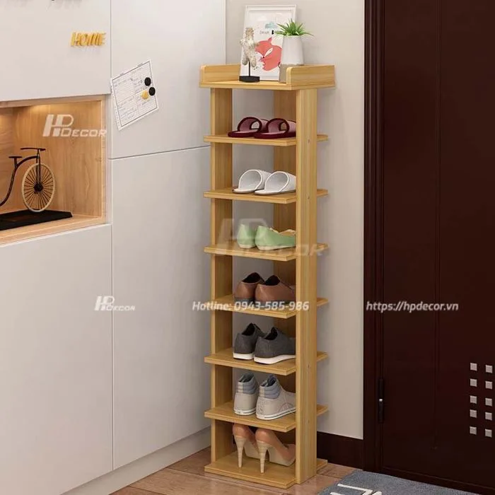 Kệ để giày dép bằng gỗ đẹp, thiết kế sang trọng - HPdecor