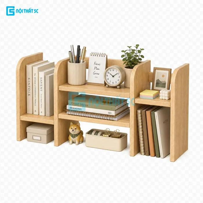 Kệ Sách Để Bàn, Kệ Để Bàn Đa Năng, Giá Sách Mini Trang Trí Bàn Học Bàn Làm  Việc