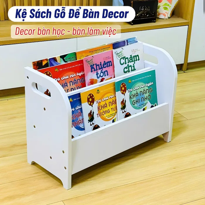Kệ Gỗ Để Bàn Thông Minh Kệ Sách Mini Nhiều Ngăn, Tiết Kiệm Diện Tích Decor  Góc Học Tập Cho Bé