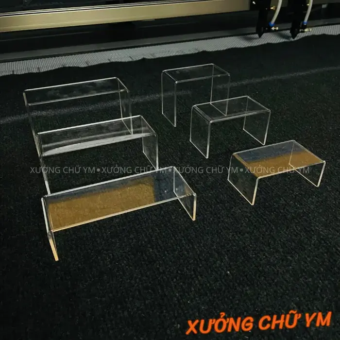 Kệ Mica Chữ U Trong Suốt Cao Cấp Dày 3mm – Trưng Bày Sản Phẩm Livestream Mỹ  Phẩm, Phụ Kiện