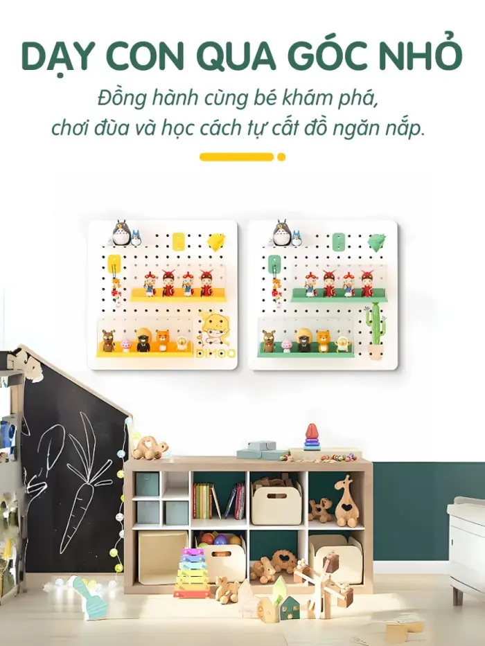 Kệ mica trong suốt pegboard | Kệ để mô hình popmart, bearbrick, figure mini  | Khay decor trưng bày chống bụi Dola Home | Lazada Việt Nam