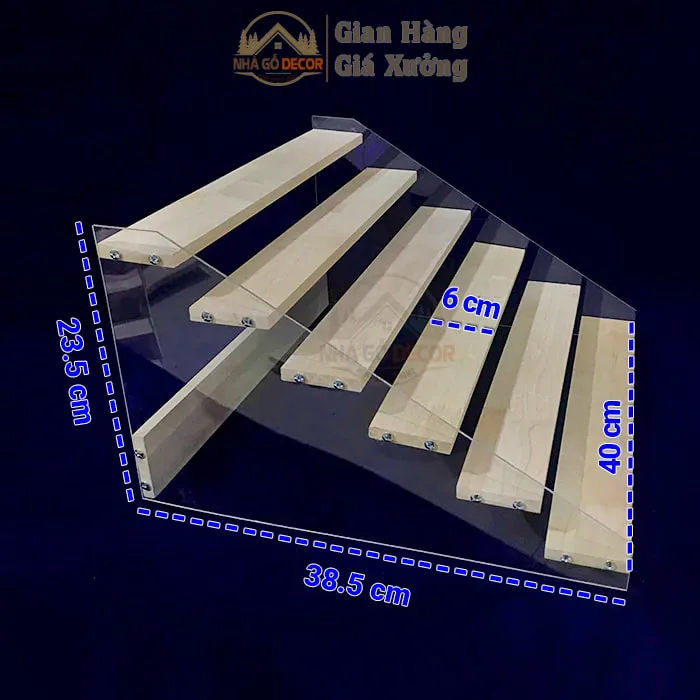 Kệ mica gỗ - https://luuniemgo.com/