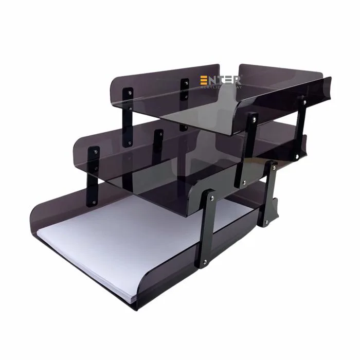 Kệ mica 3 tầng, kệ mica để bàn, kệ hồ sơ, kệ mica, acrylic holder
