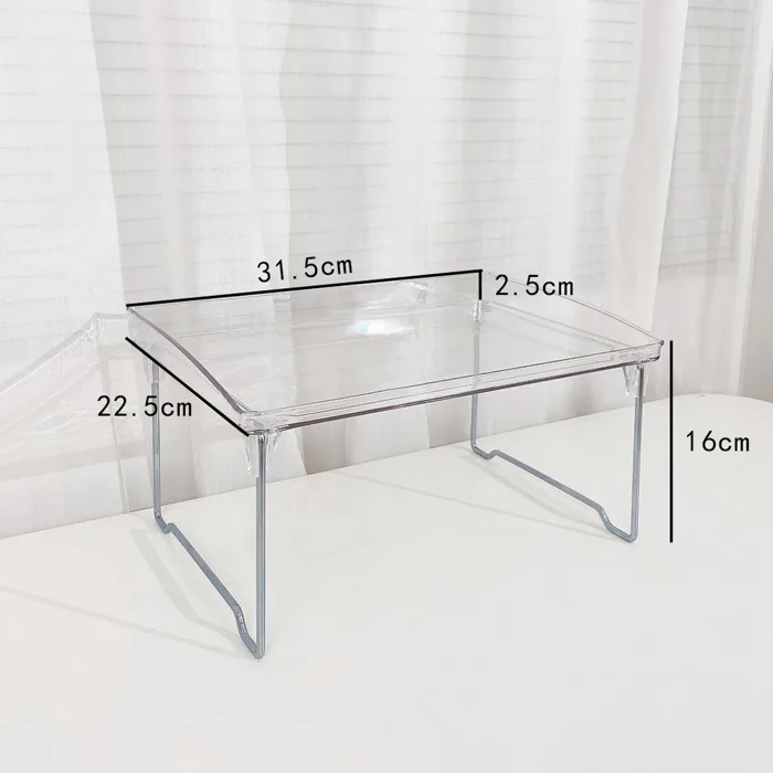 Kệ nhựa Acrylic trong suốt để đồ trang trí tiện ích kệ để bàn xếp gọn đa  năng phong cách Hàn Quốc decor bàn học