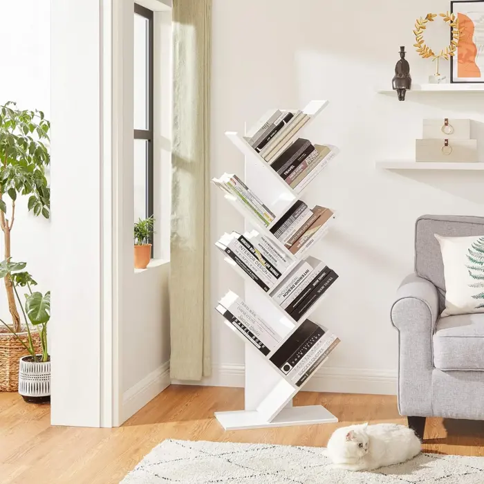 SMLIFE | Kệ Sách Xương Cá đứng Từ Gỗ Burgess