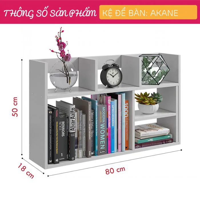 SMLIFE | Kệ Sách Gỗ để Bàn Kệ Sách Mini Akane