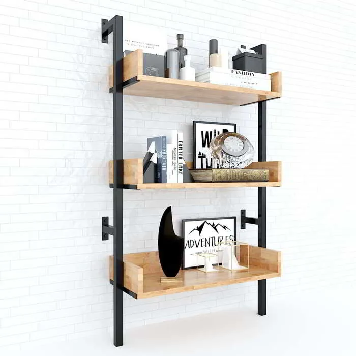 Kệ sắt áp tường 3 tầng 65x25x110(cm) KTT68018