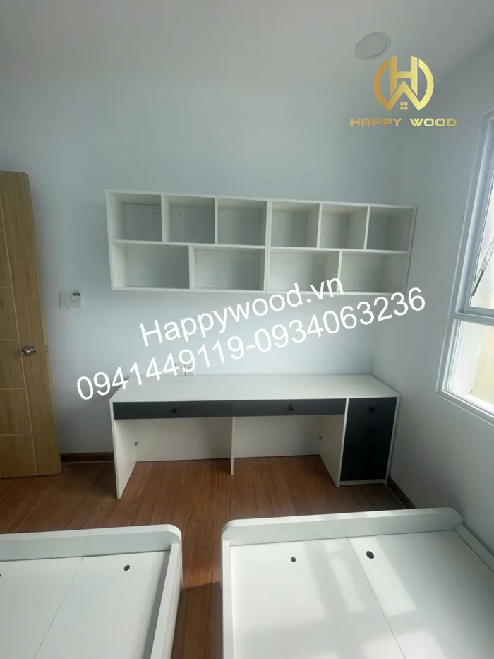 BÀN HỌC KẾT HỢP KỆ TREO TƯỜNG TIỆN LỢI