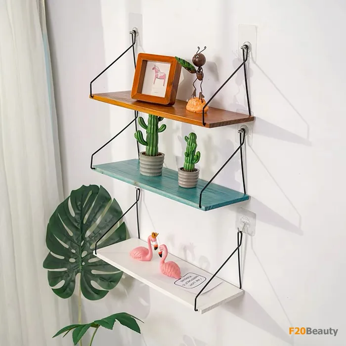 Kệ treo tường 3 thanh ngang - Kệ trang trí cao cấp hiện đại