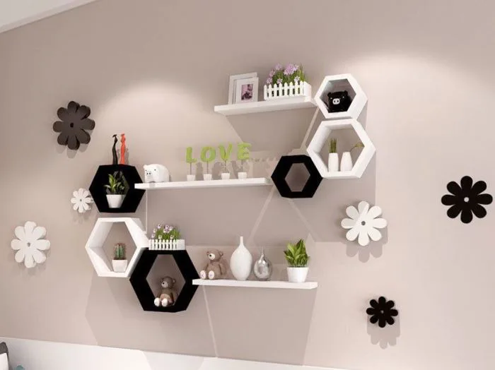 Tham khảo mẫu kệ trang trí decor ấn tượng nhất