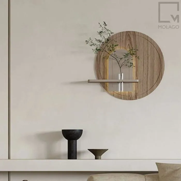 Kệ gỗ treo tường trang trí hình tròn WD G1 | Molago – MOLAGO Furni&Decor