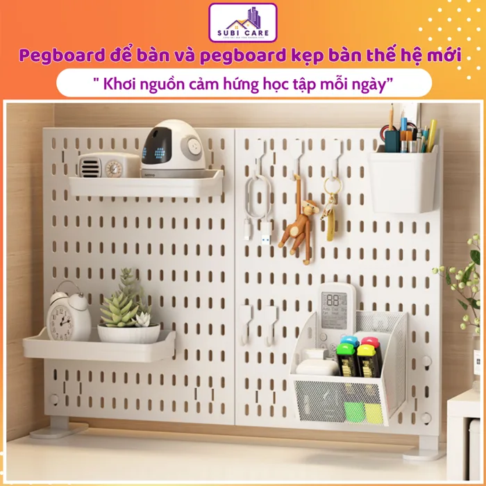 Bảng Pegboard Kẹp Bàn Decor Để Đồ Bàn Học Setup Trang Trí Bàn Làm Việc,  Desk Decor DIY, Bàn Gaming | Shopee Việt Nam