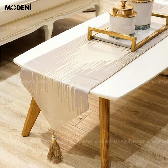 Khăn Trang Trí Bàn Sunny – Table Runner Ánh Kim Cao Cấp 210cm & 300cm –  MODENI