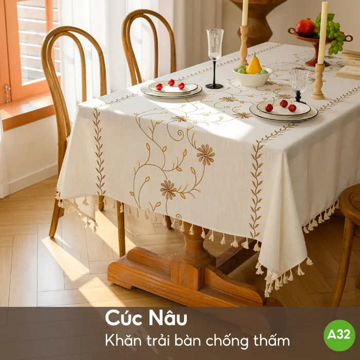 Khăn Trải Bàn Chống Thấm, Phong Cách Bắc Âu, Khăn Trải Bàn Ăn, Decor, Chống  Thấm Nước, Dầu, Mỡ | Shopee Việt Nam