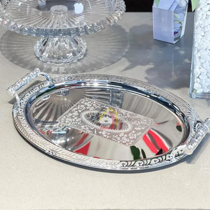 Khay phục vụ - Decor 43 x 25 cm (Dáng Oval)