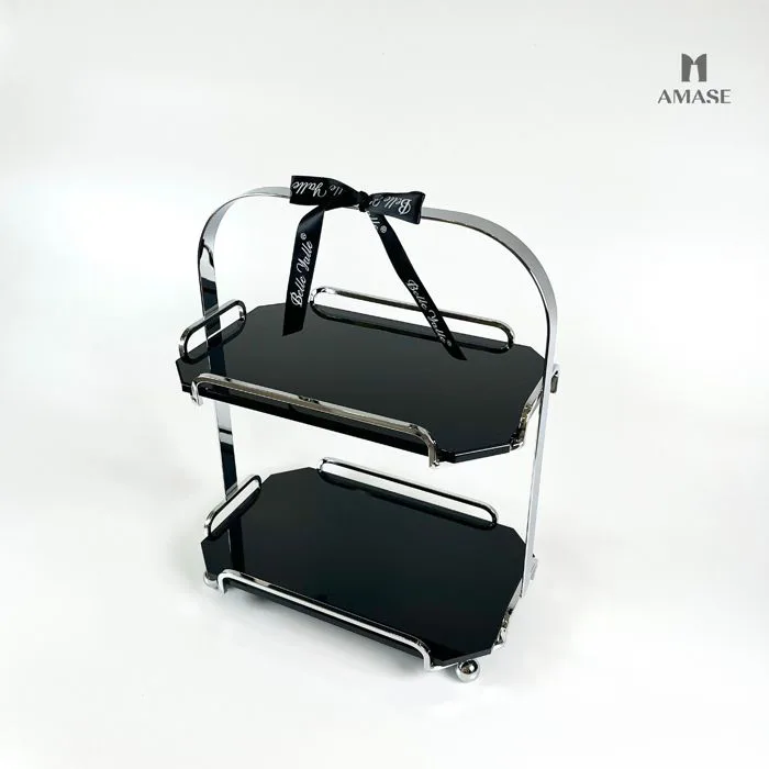 Khay đựng mỹ phẩm 2 tầng - Màu trắng – AMASE - Modern and Elegant Decor
