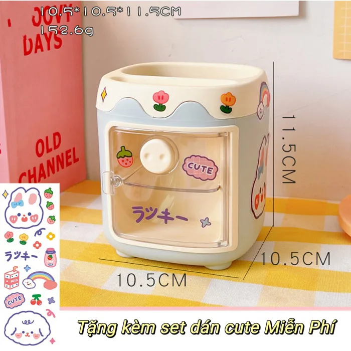 Hộp đựng đồ cute khay nhựa nhiều ngăn Mũi Heo xinh xắn để trang sức mỹ phẩm  trang trí góc học tập bàn làm việc đẹp rẻ