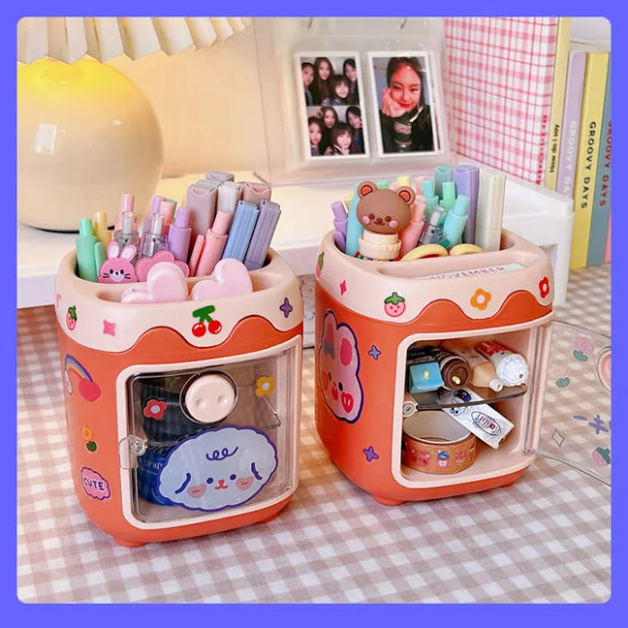 Hộp đựng đồ cute khay nhựa nhiều ngăn Mũi Heo xinh xắn để trang sức mỹ phẩm  trang trí góc học tập bàn làm việc đẹp rẻ