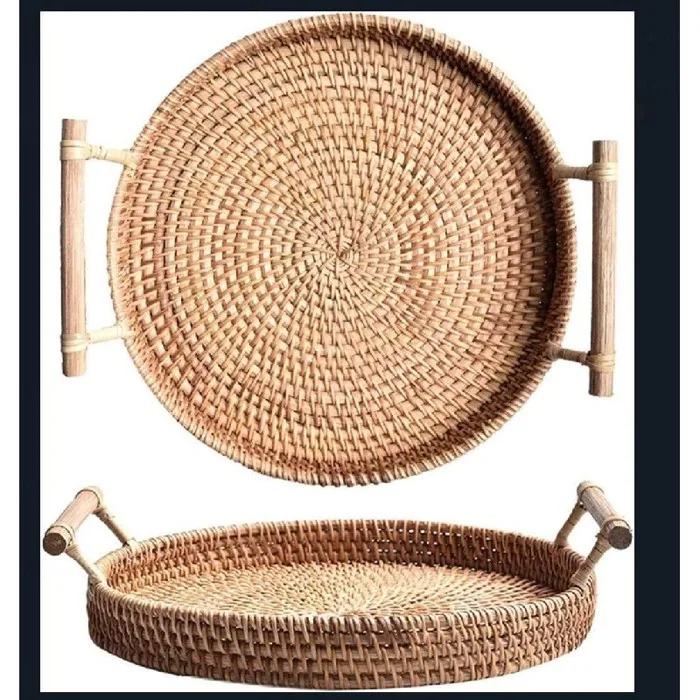 Khay Mây Tre, Khay Đựng Hoa Quả, Khay Decor, Khay Trà - Oreka.vn