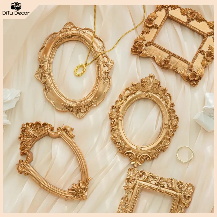 Khung tranh cổ điển chụp ảnh - Khung ảnh size nhỏ dùng làm phụ kiện decor -  Ditu Decor