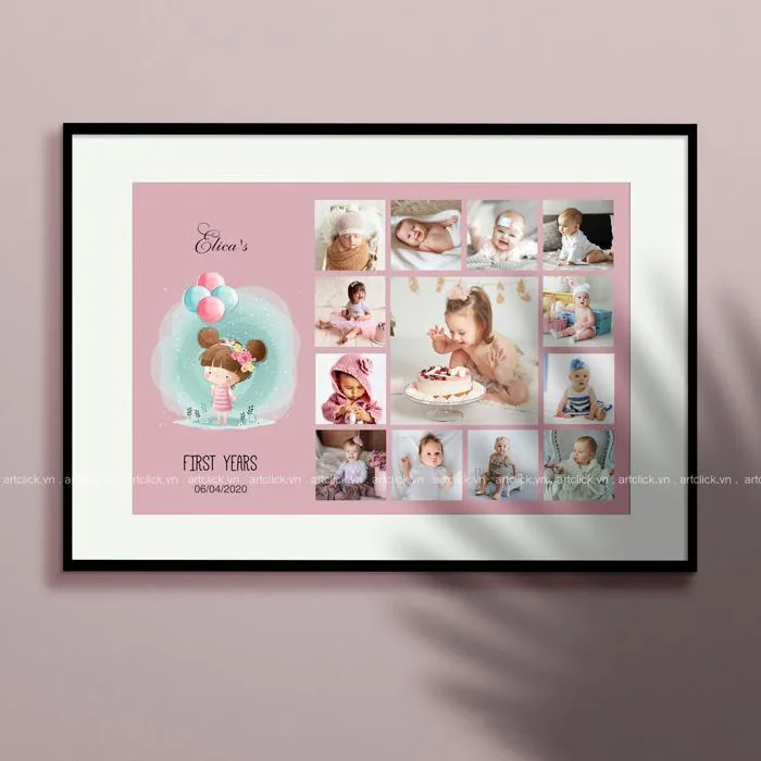 Khung ảnh treo tường 3 lớp