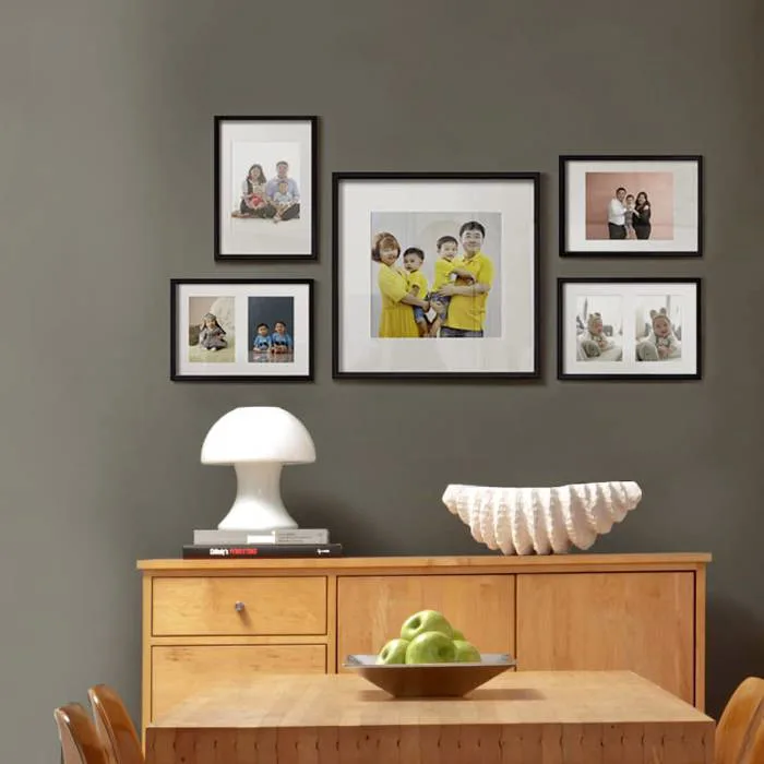 Khung ảnh gỗ đen treo tường Mia Home