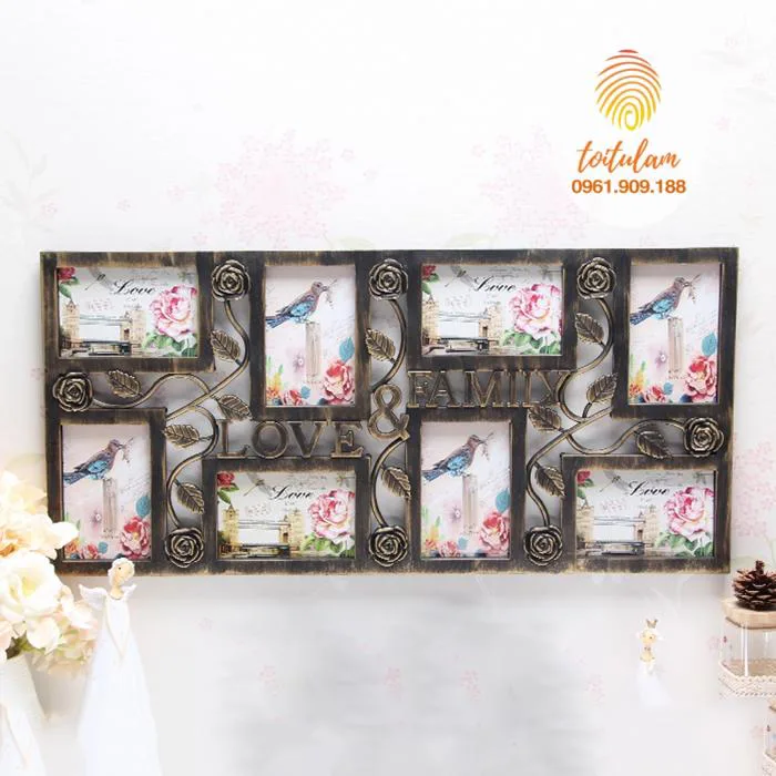 Khung ảnh treo tường Love & family