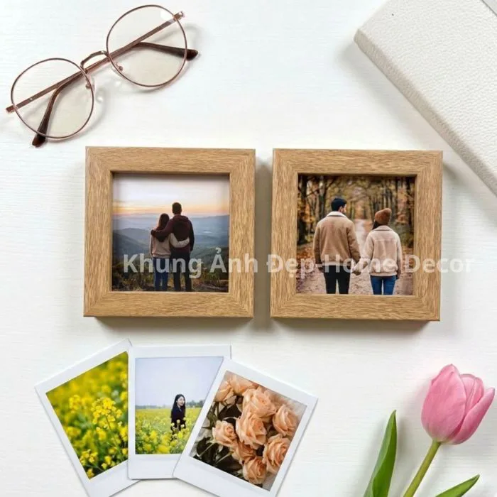 Khung Ảnh Mini Vuông Trang Trí Decor Bàn Học Bàn Làm Việc | Shopee Việt Nam