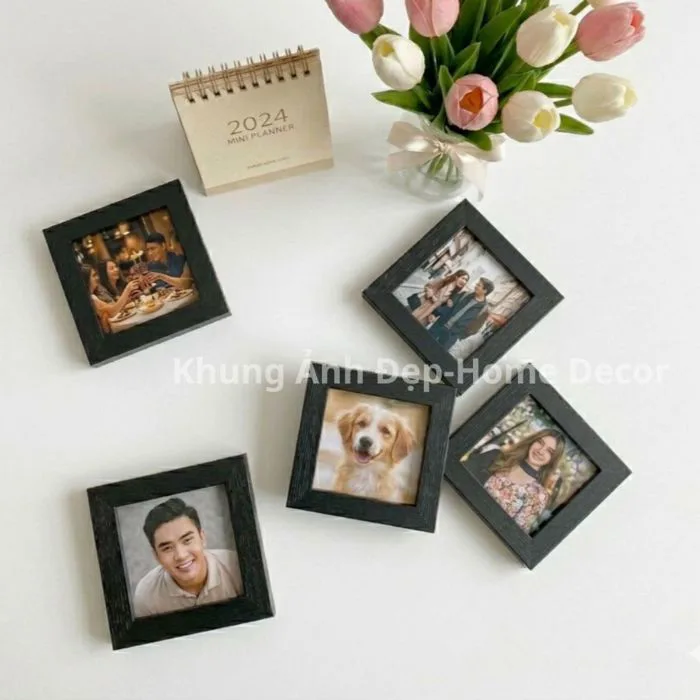 Khung Ảnh Mini Vuông Trang Trí Decor Bàn Học Bàn Làm Việc | Shopee Việt Nam