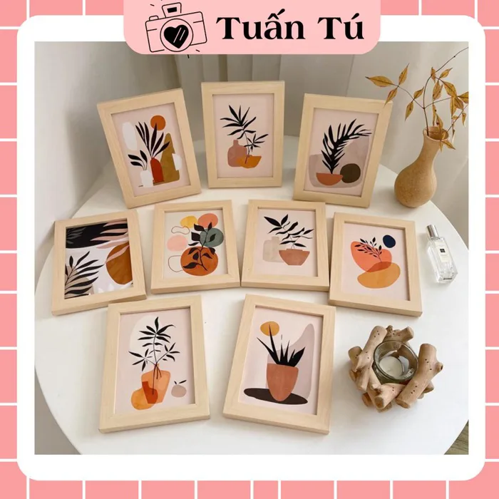 Khung ảnh canvas _ Khung tranh để bàn trang trí decor bàn học, bàn làm  việc,kệ tủ