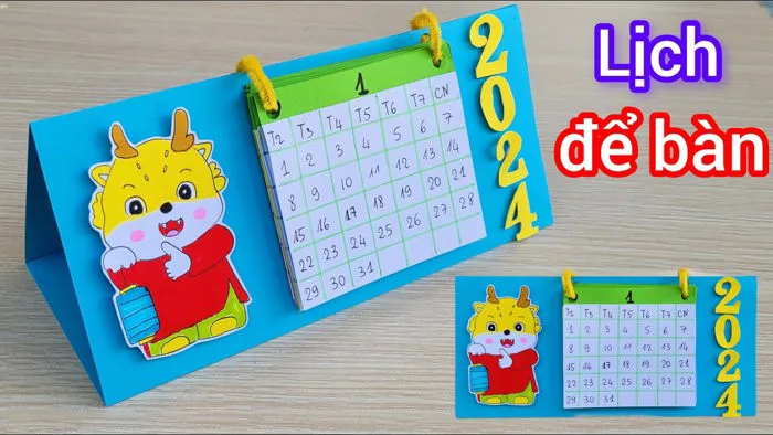Cách Làm Lịch Để Bàn 2024 | Vân Handmade