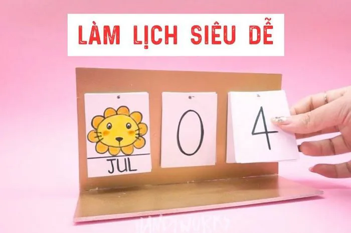 Cách làm lịch để bàn 2026 siêu dễ thương | 4 bước đơn giản