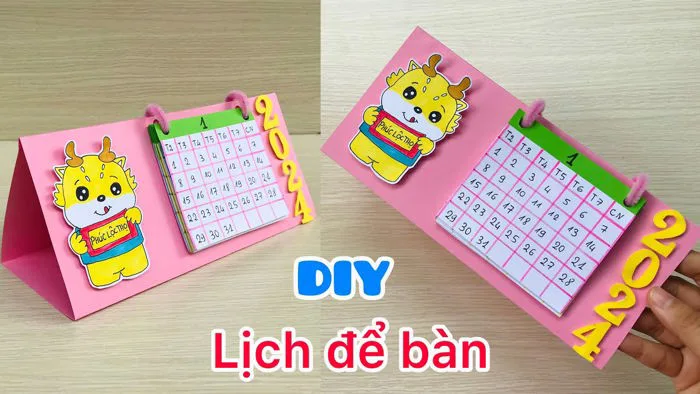 Cách Làm Lịch Để Bàn Bằng Giấy A4