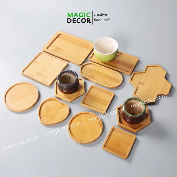 Lót ly gỗ lót cốc cho quán cafe sang trọng - MAGIC DECOR - Magic Decor